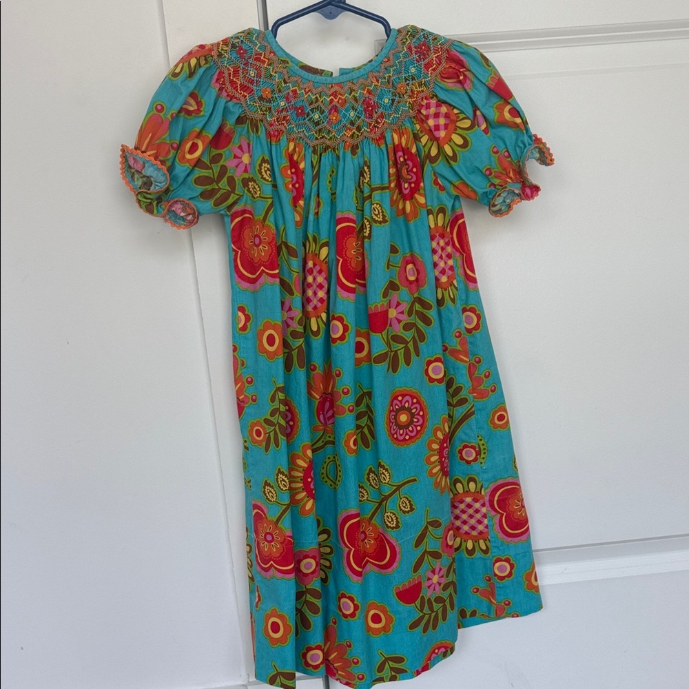 ANAVINI Floral Kids Dress - Multicolor(4)